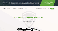 Desktop Screenshot of metacert.com